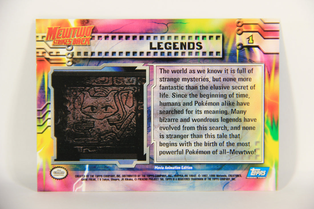 Pokémon Card First Movie #1 Legends Blue Logo 1st Print ENG Topps L021678