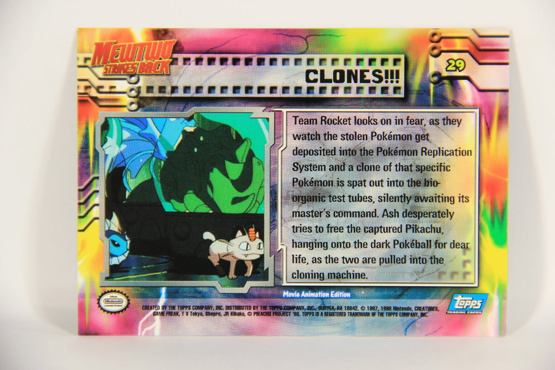 Pokémon Card First Movie #29 Clones Blue Logo 1st Print ENG Topps L021679