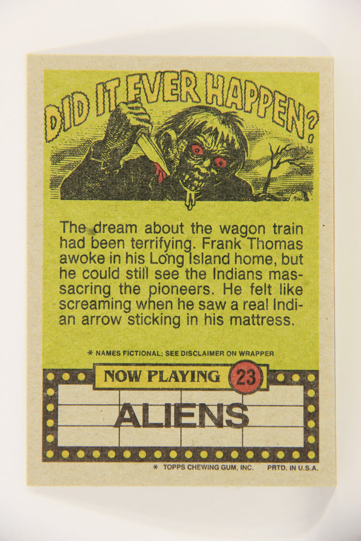 Fright Flicks 1988 Trading Card #23 Eek A Mouse - Aliens ENG Topps L021722