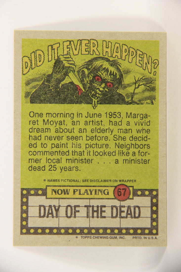 Fright Flicks 1988 Card #67 Okay Dudes Let's Take It From The Top ENG Topps L021747