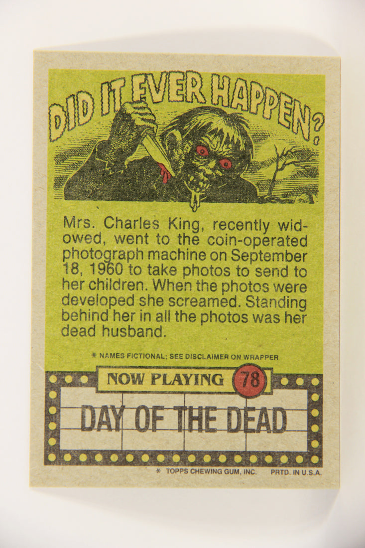 Fright Flicks 1988 Trading Card #78 Who Said You Could Touch My Toys ENG Topps L021754