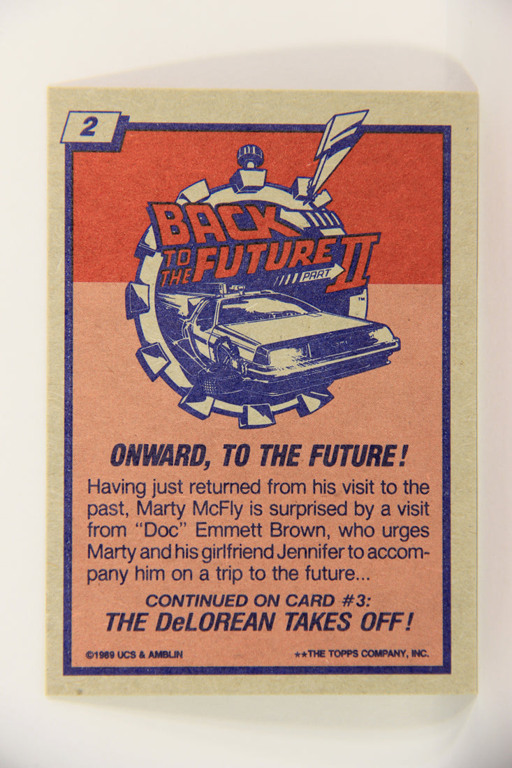Back To The Future II 1989 Trading Card #2 Onward To The Future L021777