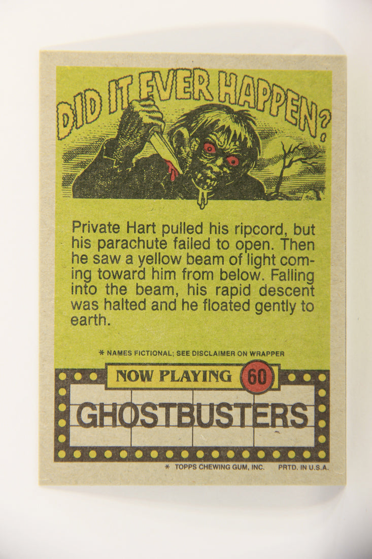 Fright Flicks 1988 Card #60 I Wanna Roast Me A Boy Scout - Ghostbusters ENG Topps L021810