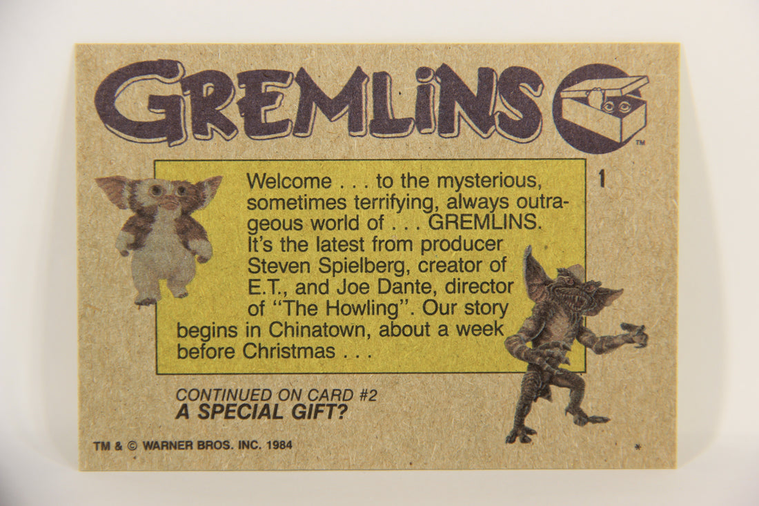 Gremlins 1984 Trading Card #1 Gremlins ENG Topps Title Card L021831