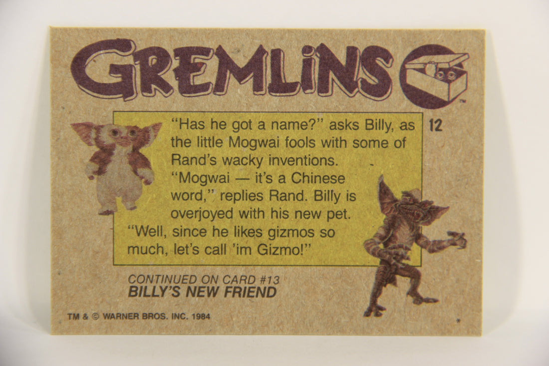 Gremlins 1984 Trading Card #12 Introducing Gizmo ENG Topps L021832