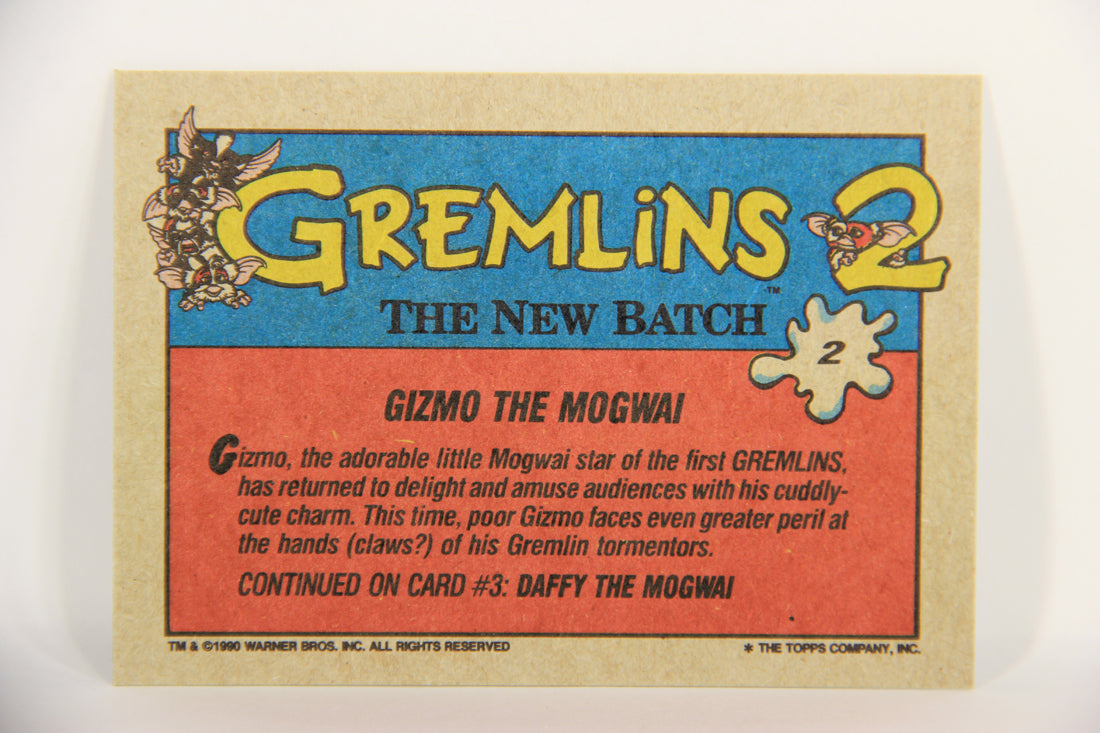 Gremlins 2 The New Batch 1990 Trading Card #2 Gizmo The Mogwai ENG L021834