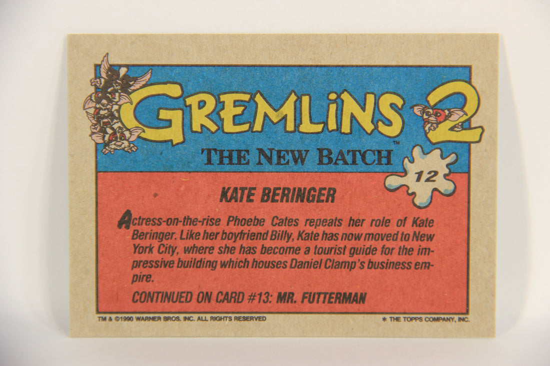 Gremlins 2 The New Batch 1990 Trading Card #12 Kate Beringer ENG L021835