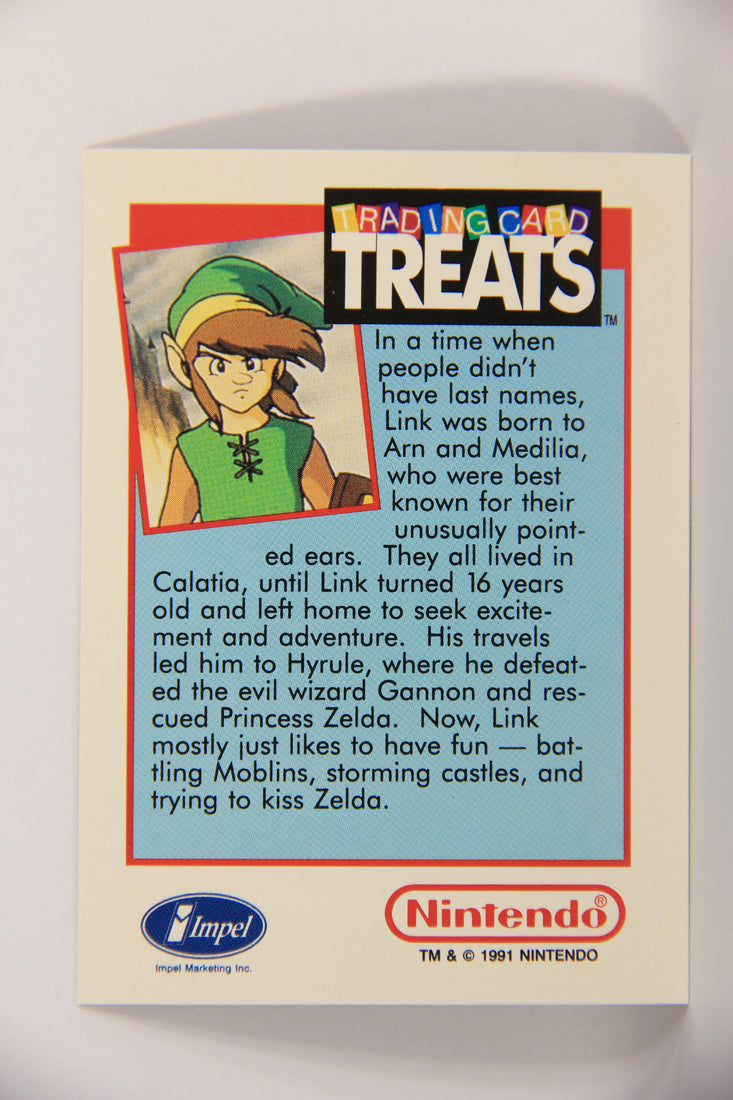 Zelda II The Adventures Of Link 1991 Treats Impel Vintage Trading Card Link ENG L021874