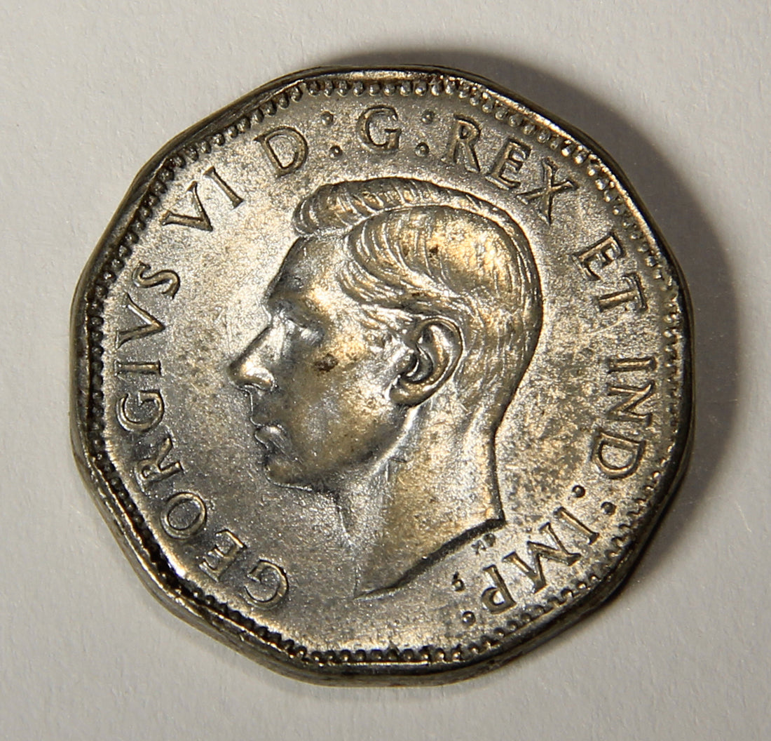 1944 Canada 5 Cents King George VI - Steel Coin Five Cents L021909
