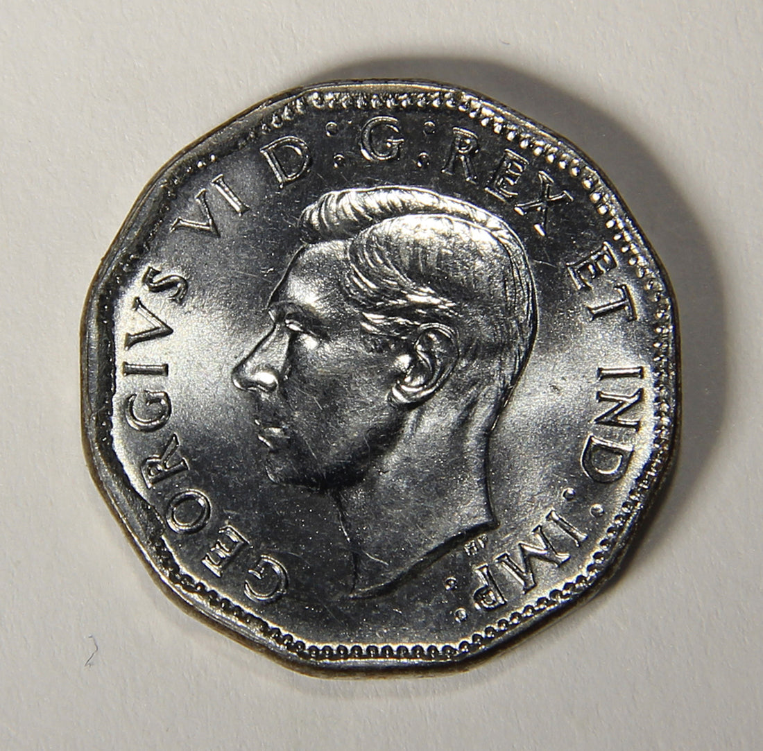 1945 Canada 5 Cents King George VI - Steel Coin Five Cents L021910