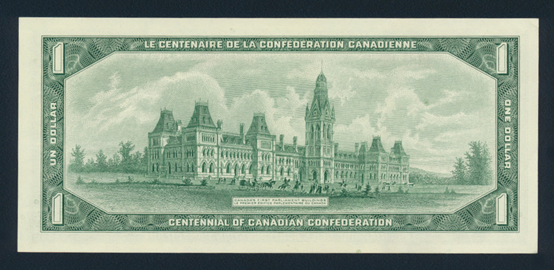 Canada $1 Dollar 1967 BC-45a Banknote AU 1867-1967 Centennial NO SERIAL One Dollar L021933