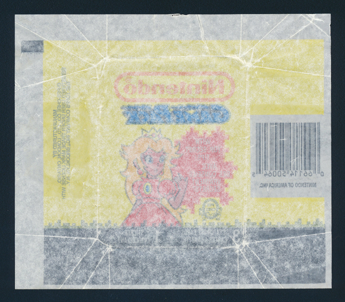 Nintendo Game Pack 1989 Trading Card Wax Wrapper Princess Peach OPC L021941