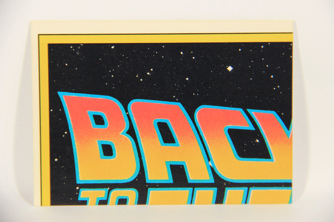 Back To The Future II 1989 Sticker Card #1 Of 11 Delorean Time Machine L021951