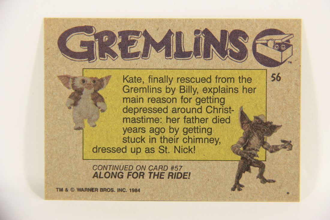 Gremlins 1984 Trading Card #56 Kate's Revelation ENG Topps L021978