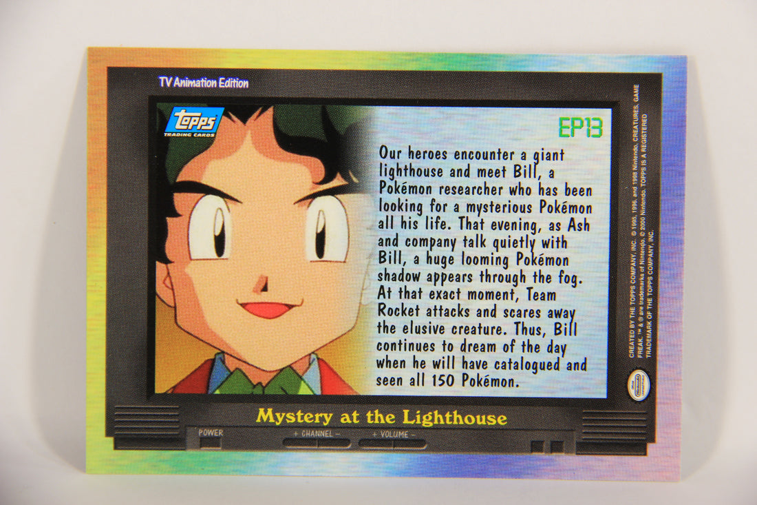 Pokémon Card TV Animation #EP13 Mystery At The Lighthouse Blue Logo 1st Print ENG L021990