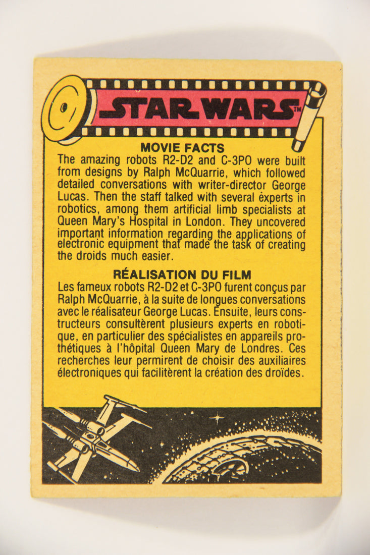 Star Wars 1977 Trading Card #98 See-Threepio FR-ENG O-Pee-Chee L021994
