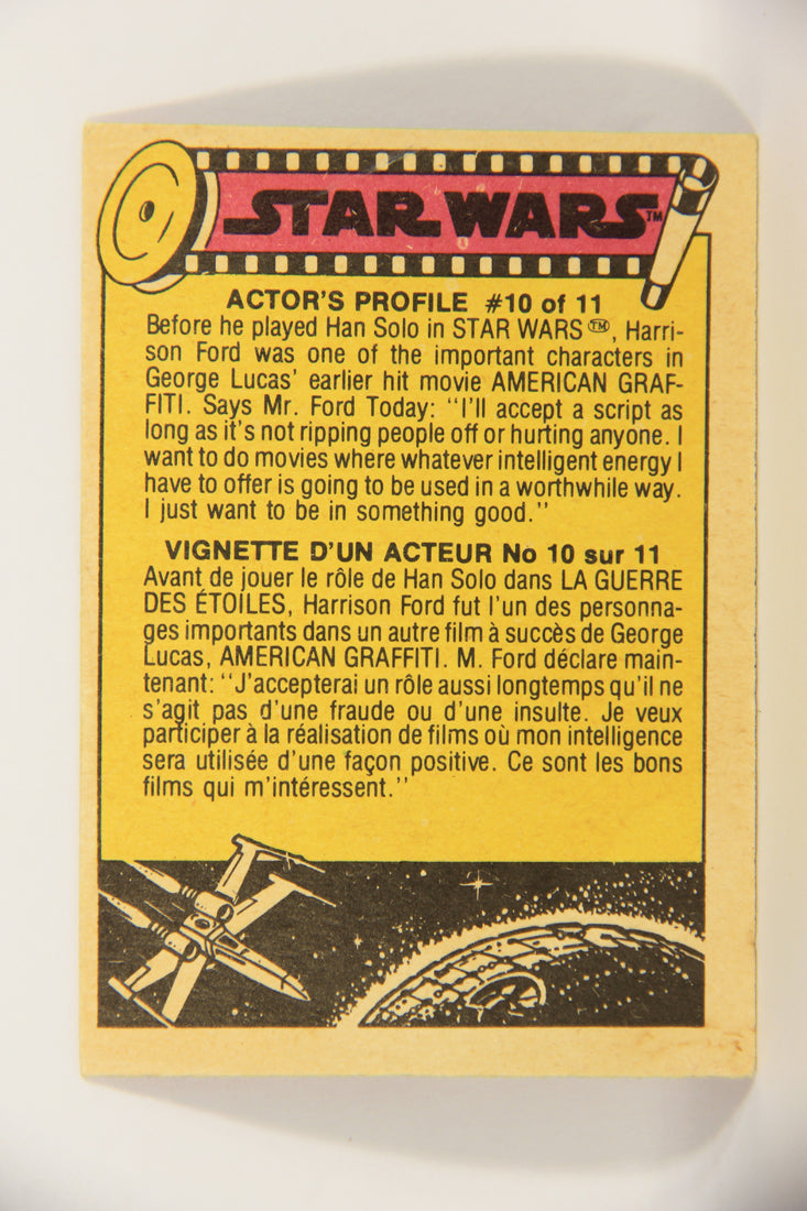 Star Wars 1977 Trading Card #130 Pursued By The Jawas FR-ENG OPC L021996