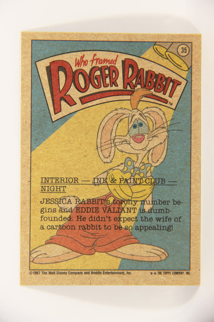 Who Framed Roger Rabbit 1988 Trading Card #35 The Main Attraction ENG Topps L021999