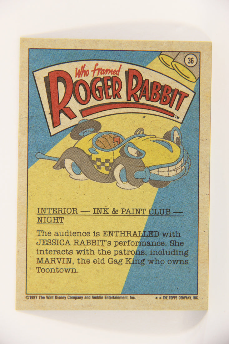 Who Framed Roger Rabbit 1988 Trading Card #36 Va-Va-Va-Voom ENG Topps L022000