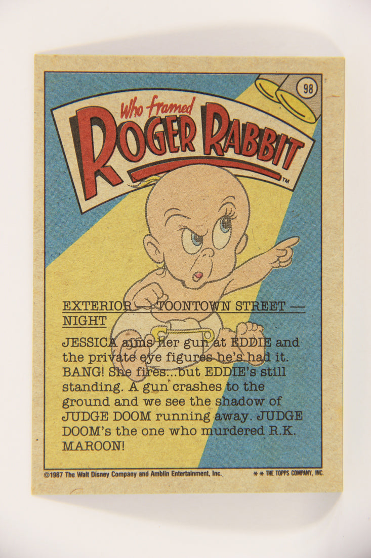 Who Framed Roger Rabbit 1988 Trading Card #98 Jessica Friend Or Foe ENG Topps L022003