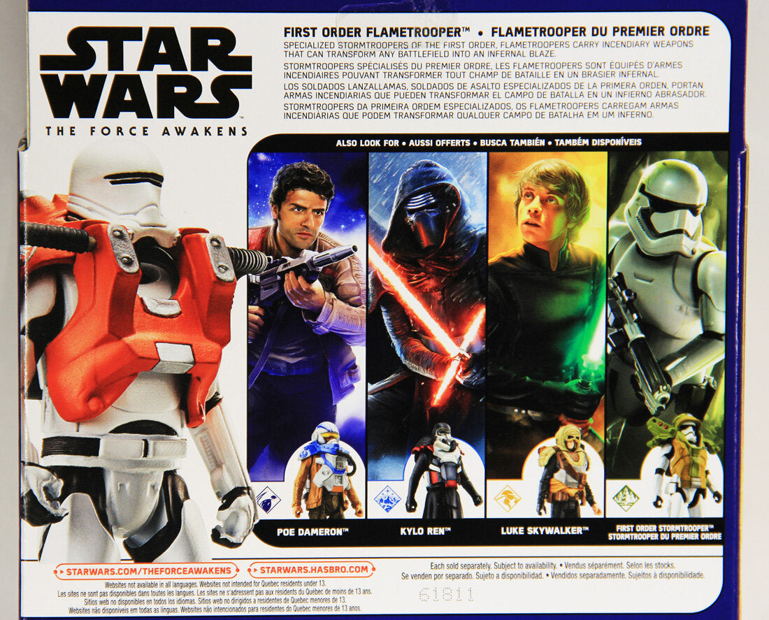 Star Wars Force Awakens Flametrooper Armor Up Action Figure L001052