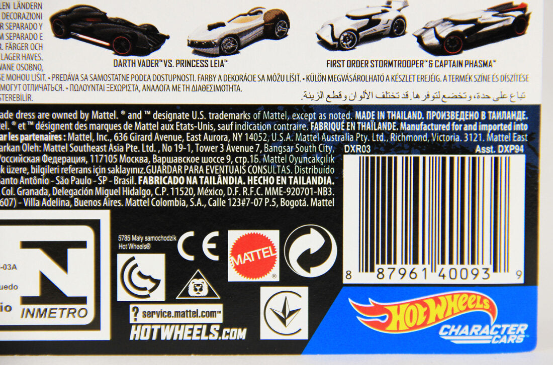 Star Wars R2-D2 And C-3PO 2-Pack Hot Wheels Character Cars MOC L001161
