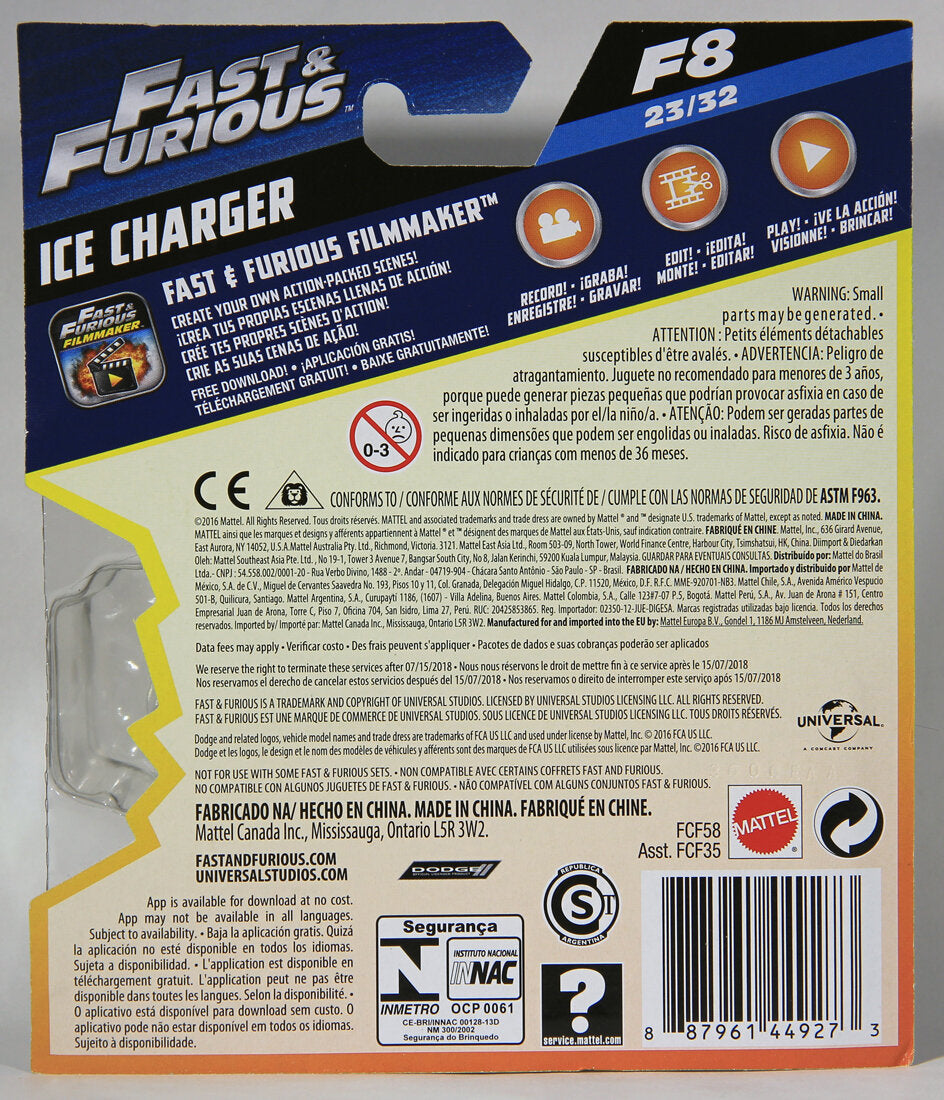 Mattel Die-Cast 2016 Ice Charger Fast & Furious #23/32 L001467
