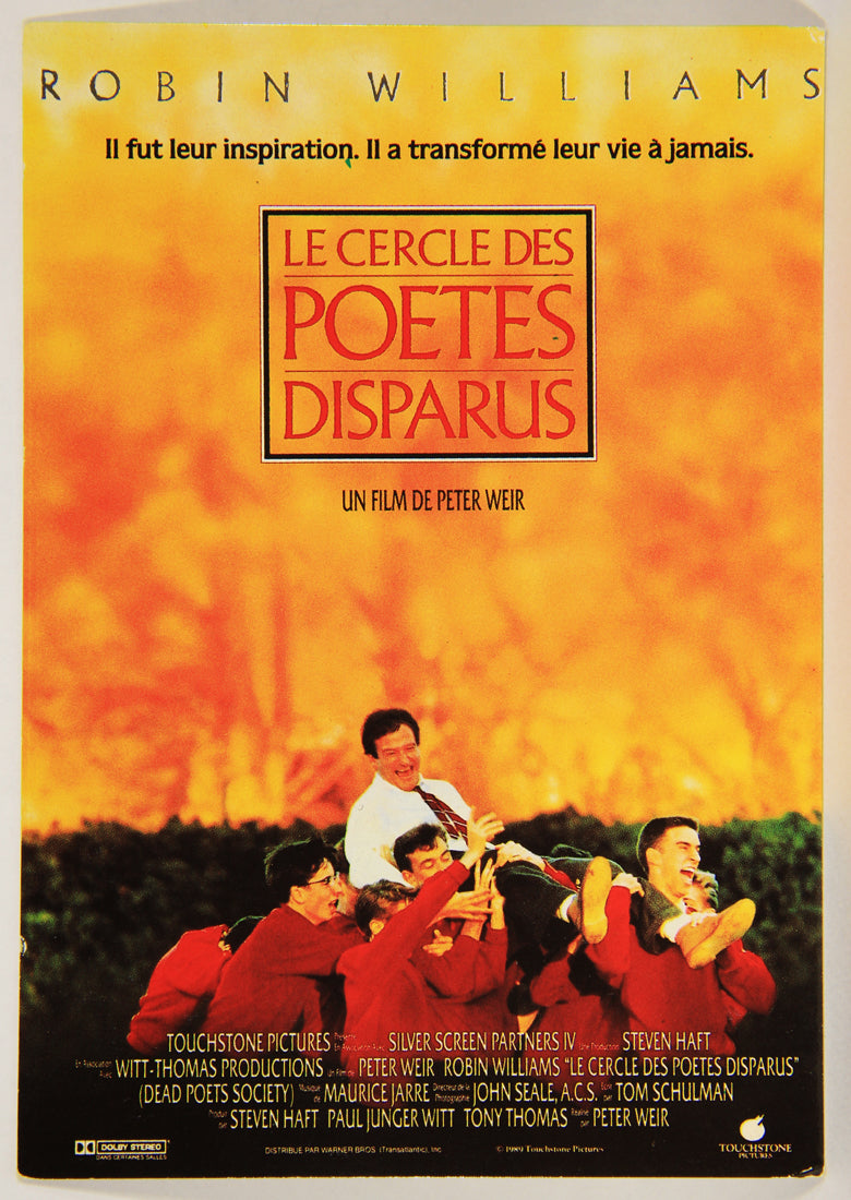 Dead Poets Society Vintage French Foreign Movie Postcard Robin Williams L001735