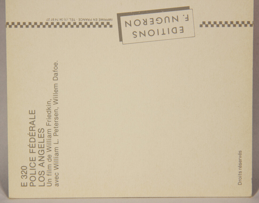 To Live And Die In L.A. Vintage French Foreign Movie Postcard William Friedkin L001736