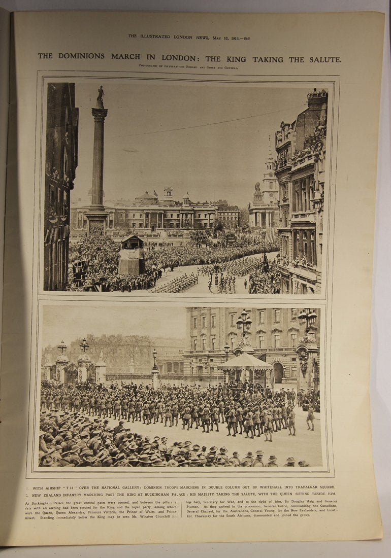 The Illustrated London News May 10, 1919 March Of Dominion Troops L001811