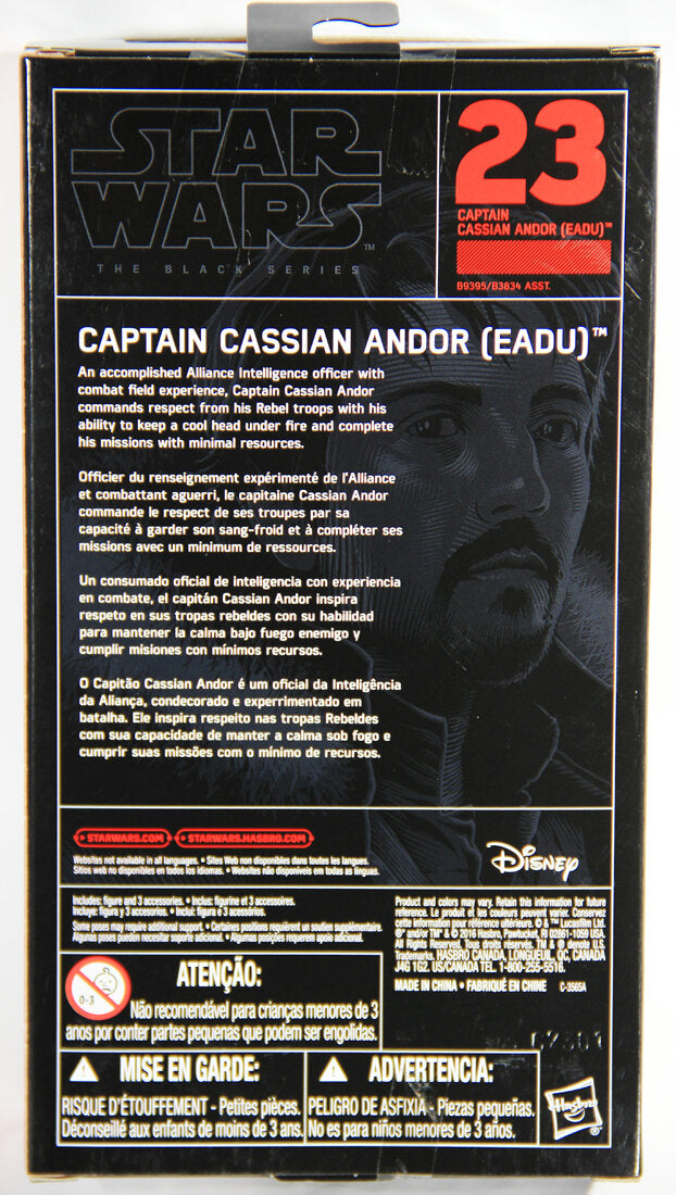 Star Wars Captain Cassian Andor Eadu Black Series 6 Inch Rogue One #23 Canada MISB L002011