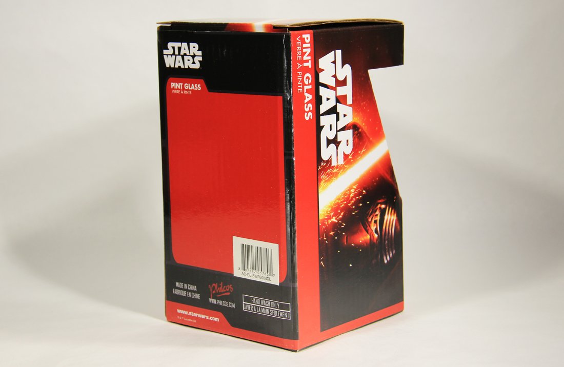 Star Wars The Force Awakens Drinking Glass Darth Vader & Stormtrooper ESB Scene New L002135