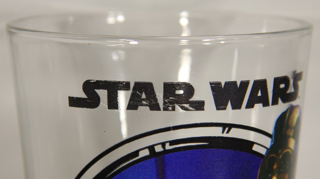 Star Wars The Force Awakens Drinking Glass Darth Vader & Stormtrooper ESB Scene New L002135