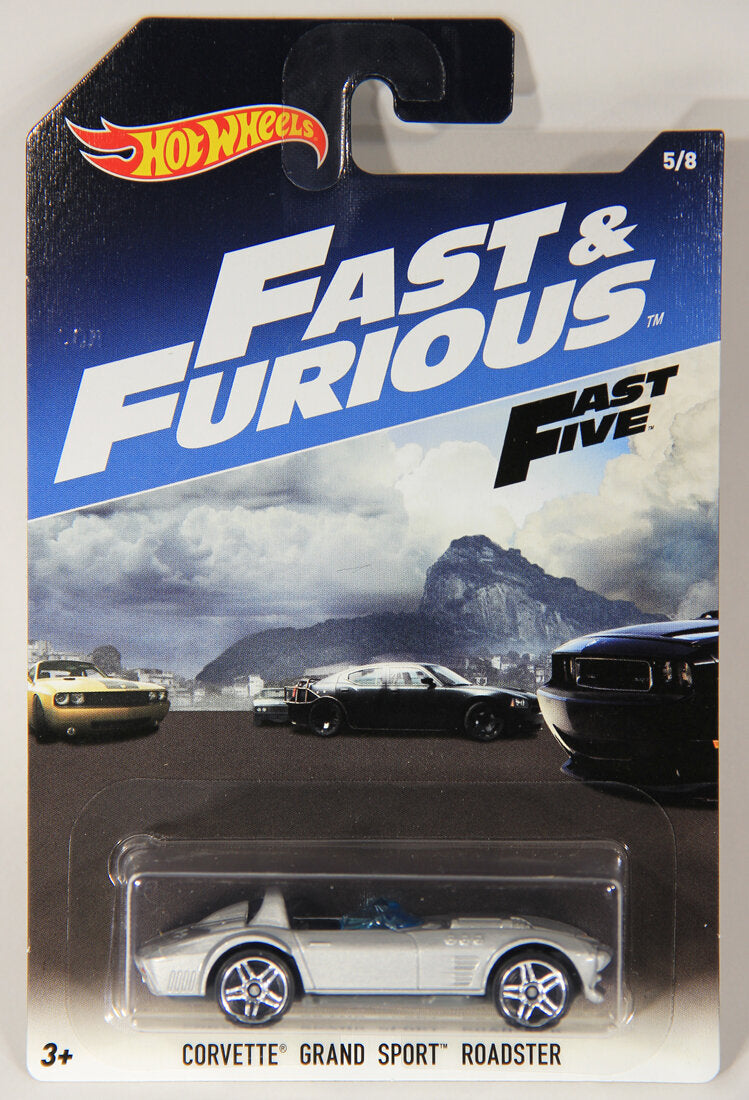 Hot Wheels 2016 Die-Cast Corvette Grand Sport Roadster Fast & Furious #5/8 L002273