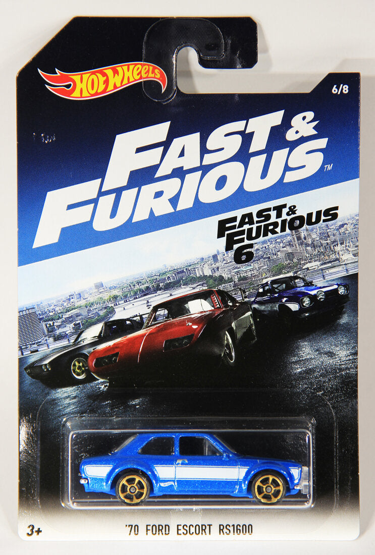 Hot Wheels 2016 Die-Cast 70' Ford Escort RS1600 Fast & Furious #6/8 L002274