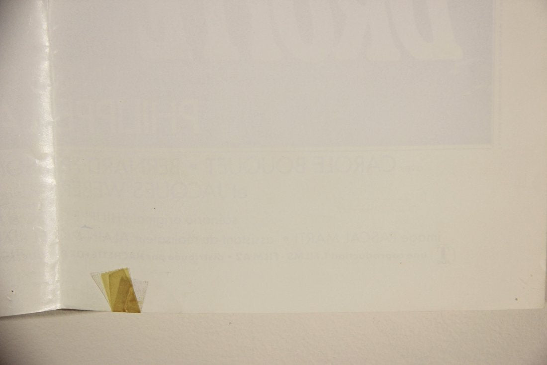 Rive Droite Rive Gauche 1984 Movie Poster Folded 15 x 21 Affiche Gérard Depardieu L002390