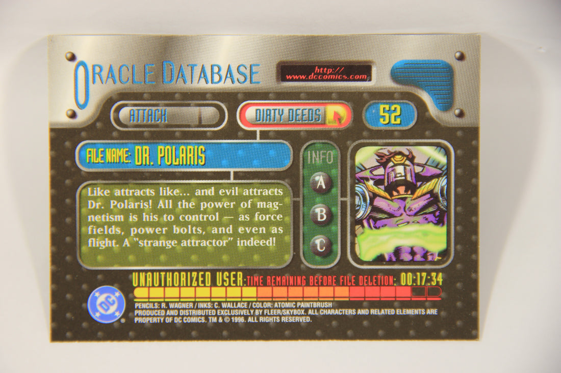 DC Outburst Firepower 1996 Trading Card #52 Dr. Polaris Embossed Card L002682