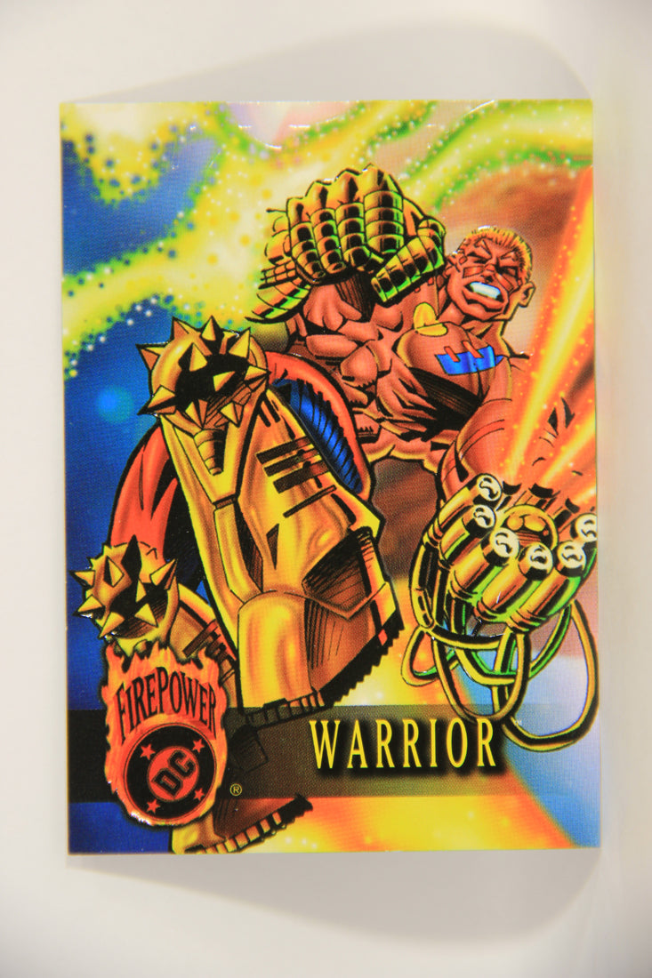 rare dc cards DC Outburst Firepower 1996 Trading Card #76 Warrior Embossed Card L002 – AGS Collectibles
