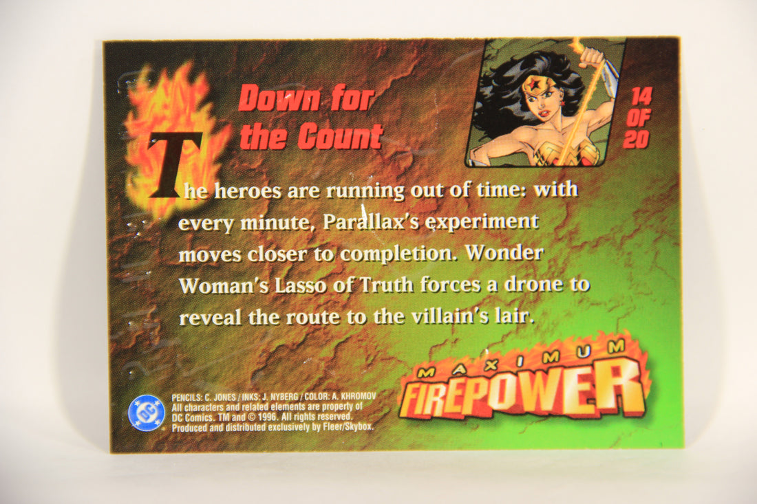DC Outburst Firepower 1996 Card #14 Of 20 Down For The Count Embossed Chase Card L002712