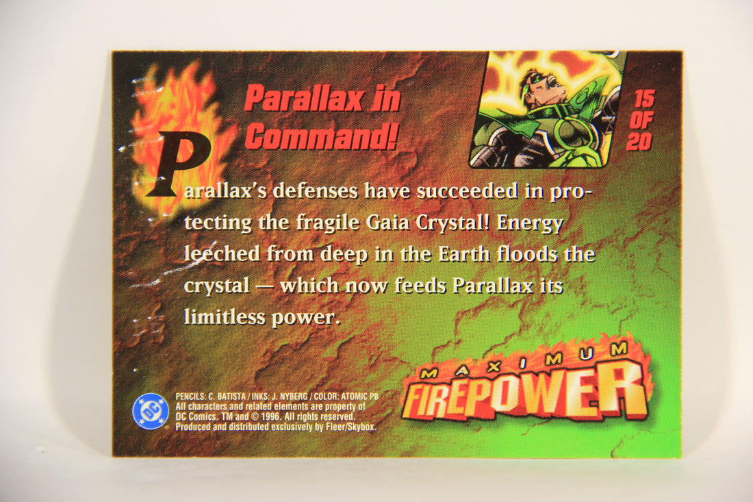 DC Outburst Firepower 1996 Card #15 Of 20 Parallax In Command Embossed Chase Card L002713