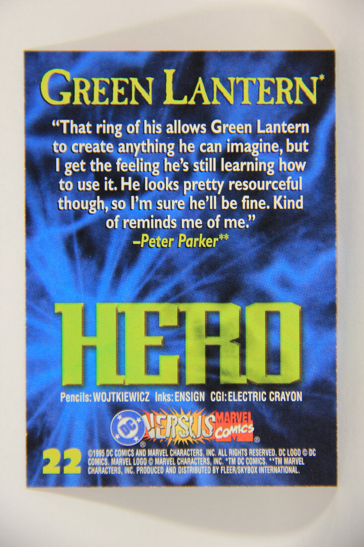 DC Versus Marvel Comics 1995 Trading Card #22 Green Lantern ENG L002841