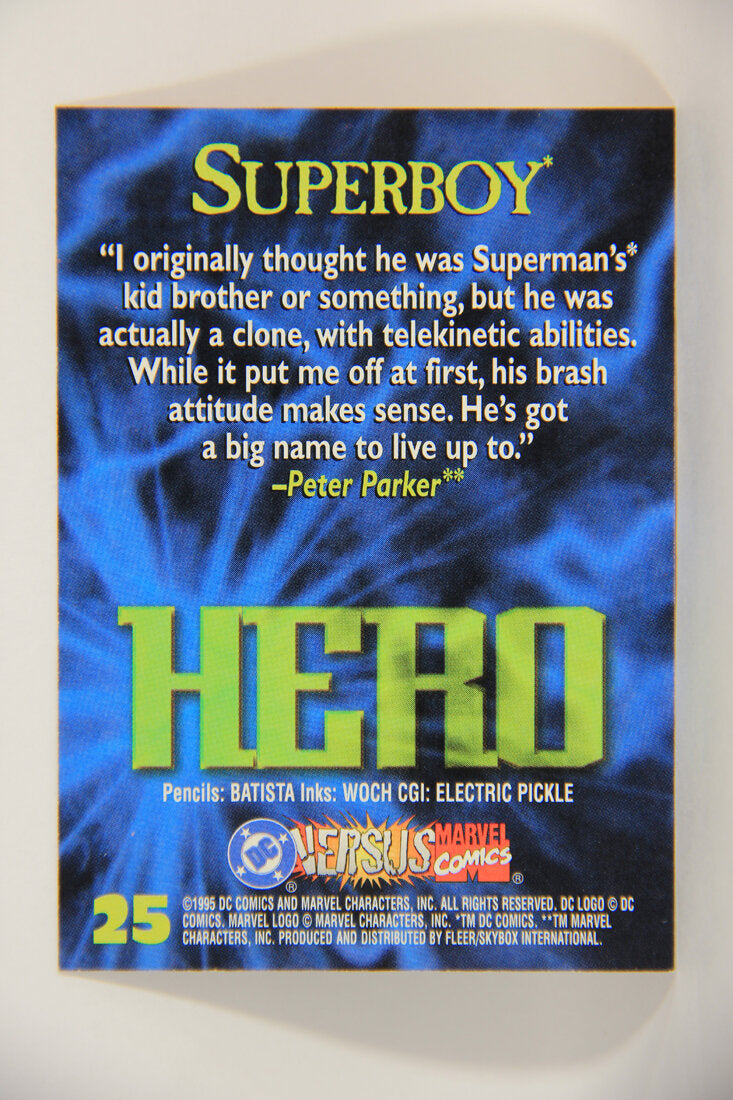 DC Versus Marvel Comics 1995 Trading Card #25 Superboy ENG L002843