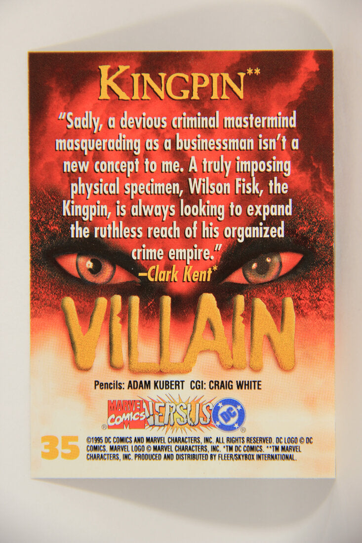 DC Versus Marvel Comics 1995 Trading Card #35 Kingpin ENG L002849