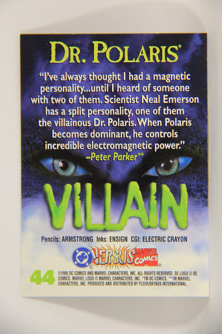 DC Versus Marvel Comics 1995 Trading Card #44 Doctor Polaris ENG L002856