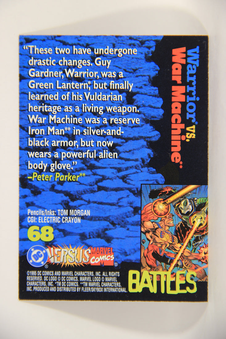 DC Versus Marvel Comics 1995 Trading Card #68 Warrior Vs War Machine ENG L002872