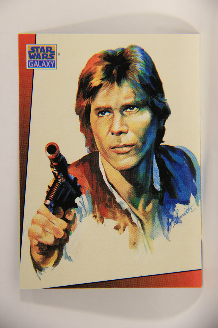 Star Wars Galaxy 1993 Topps Trading Card #7 Han Solo Artwork ENG L002900