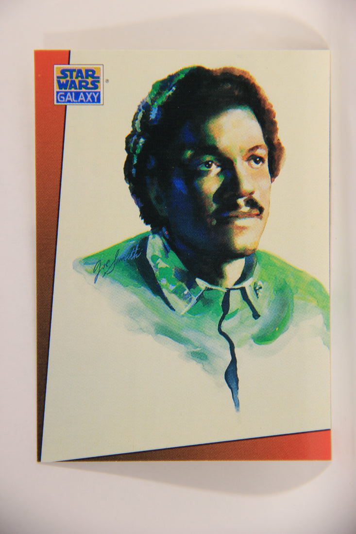 Star Wars Galaxy 1993 Topps Trading Card #9 Lando Calrissian Artwork ENG L002902