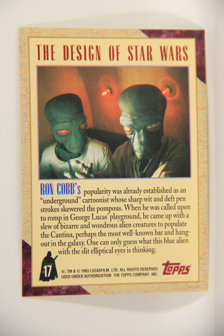Star Wars Galaxy 1993 Topps Card #17 Cantina's Creatures Artwork ENG L002910