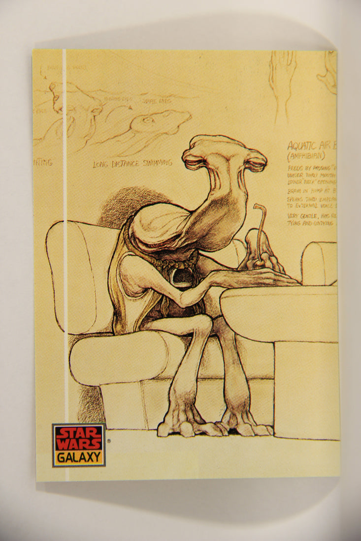 Star Wars Galaxy 1993 Topps Trading Card #18 Hammerhead Artwork ENG L002911