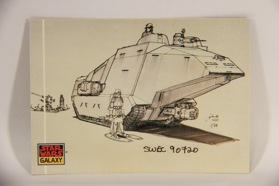 Star Wars Galaxy 1993 Topps Trading Card #22 AT-AT Artwork ENG L002915